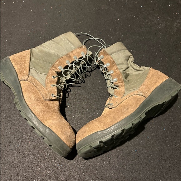 BELLEVILLE Mens Green Air Force Temperate Weather Vibram Lace Up Combat Boots - Picture 2 of 4